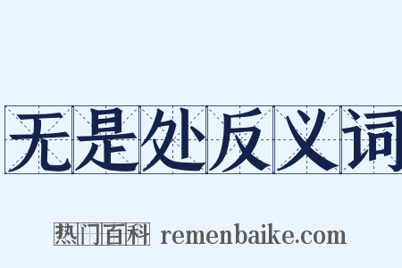 无是处反义词是什么意思的图片